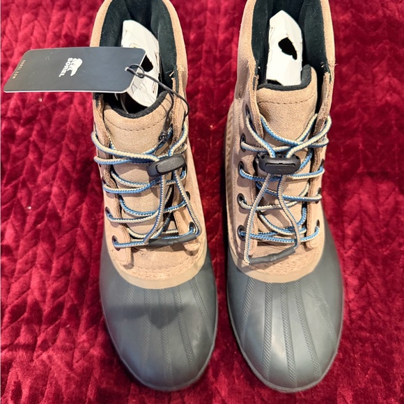 Sorel Tan and Black Waterproof Boots